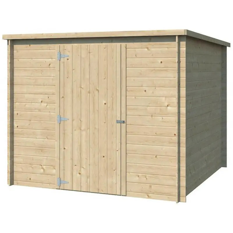 Chalet moderne Svendborg 5,81m² en bois massif 19mm avec porte simple - Gardenas Ma boutique