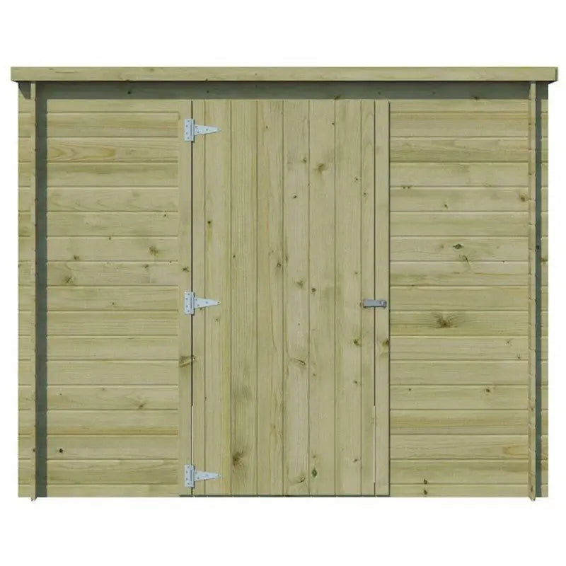 Chalet moderne Svendborg 5,81m² en bois traité 19mm avec porte simple - Gardenas Ma boutique