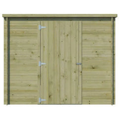 Chalet moderne Svendborg 5,81m² en bois traité 19mm avec porte simple - Gardenas Ma boutique