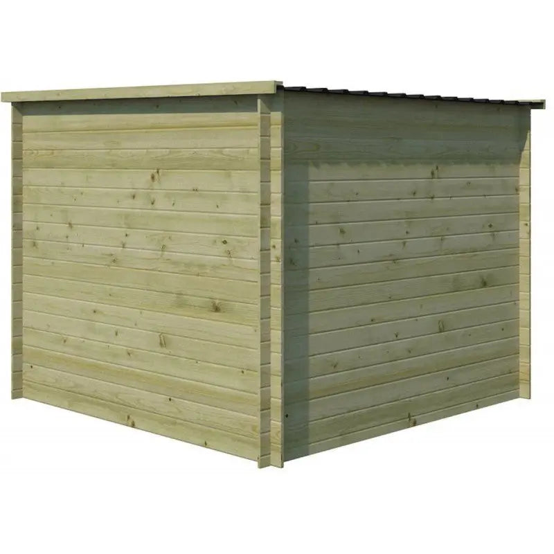 Chalet moderne Svendborg 5,81m² en bois traité 19mm avec porte simple - Gardenas Ma boutique