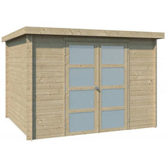 Chalet moderne Umea 8,5m² en bois massif 19mm avec porte double vitrée - Gardenas Ma boutique