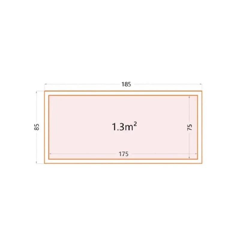 Coffre de jardin en acier galvanisé gris anthracite Nevio 180 - Telluria ESPACE EMERAUDE