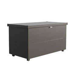 Coffre de jardin en acier galvanisé gris anthracite Nevio 180 - Telluria ESPACE EMERAUDE