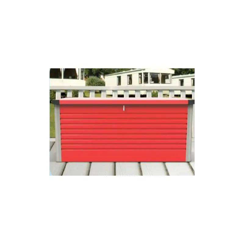 Coffre de rangement en métal rouge 750L Patio Box 1,06m² TRIMETALS ESPACE EMERAUDE