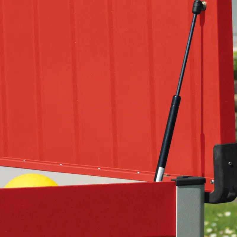 Coffre de rangement en métal rouge 750L Patio Box 1,06m² TRIMETALS ESPACE EMERAUDE