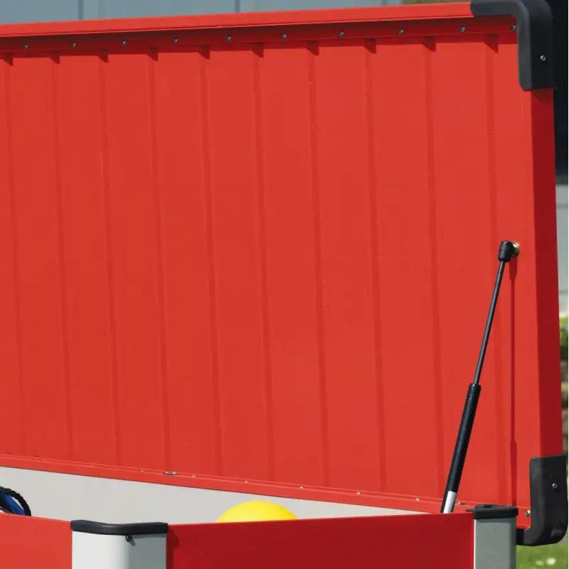Coffre de rangement en métal rouge 750L Patio Box 1,06m² TRIMETALS ESPACE EMERAUDE