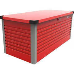Coffre de rangement en métal rouge 750L Patio Box 1,06m² TRIMETALS ESPACE EMERAUDE