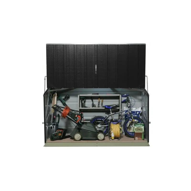 Coffre de rangement en métal Storegard 1500L anthracite 1,74m² TRIMETALS ESPACE EMERAUDE