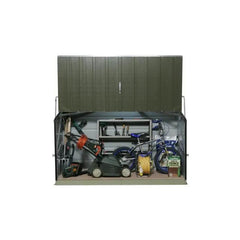 Coffre de rangement en métal Storegard 1500L vert  1,74m² TRIMETALS ESPACE EMERAUDE