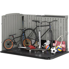 Coffre multifonctions en PE 35mm gris foncé 2800L + plancher Slidetop - SUNCAST ESPACE EMERAUDE