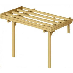 Extension en bois traité pour carport Camping car modulable 5x5x4m - SOLID Ma boutique