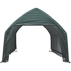 Garage haut démontable 23,8m² en acier et polyéthylène vert – Shelter Logic Ma boutique