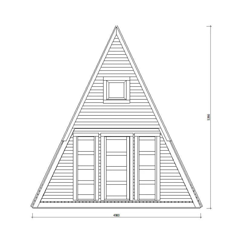 Maison de jardin en bois - TYPE A - 18m² surface habitable - Gardy Shelter Ma boutique
