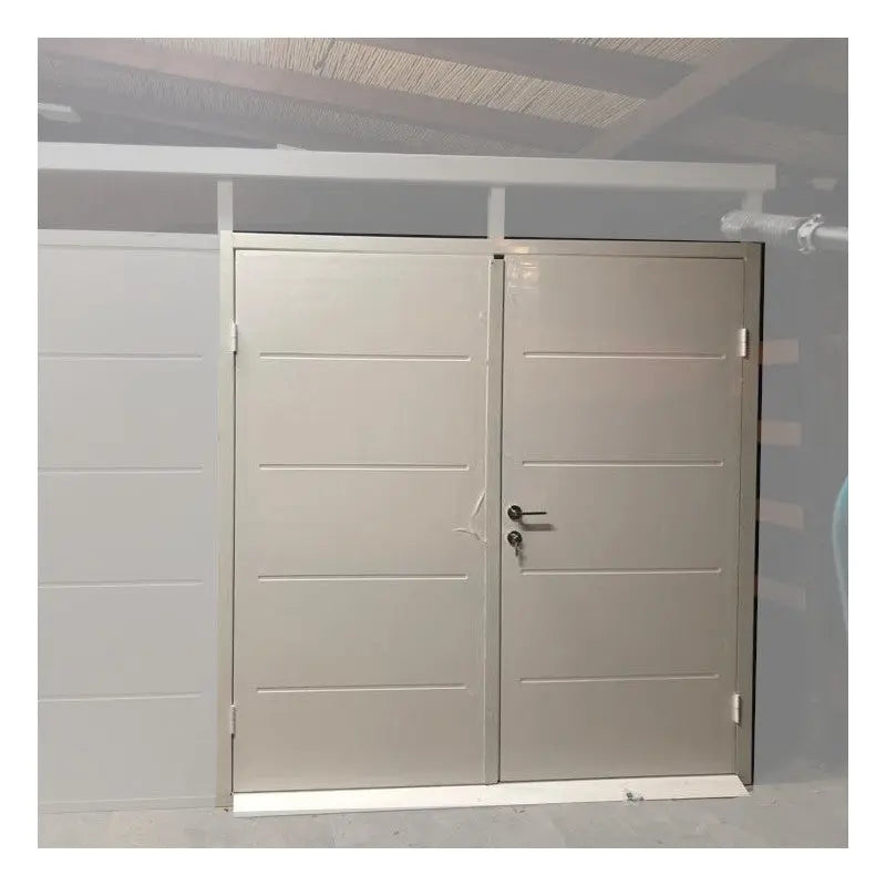 Porte double en remplacement de la porte simple structure blanche - Everbox Ma boutique