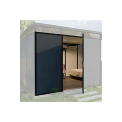 Porte double supplémentaire anthracite avec structure noire - Everbox Ma boutique