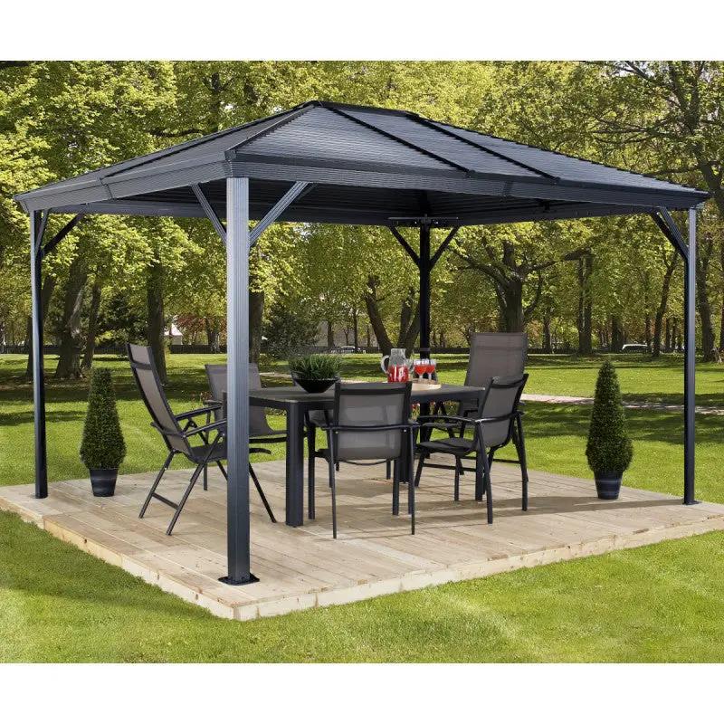 Tonnelle de jardin Ventura 296x423cm en aluminium thermolaqué – SOJAG ESPACE EMERAUDE