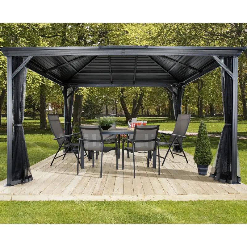 Tonnelle de jardin Ventura 296x423cm en aluminium thermolaqué – SOJAG ESPACE EMERAUDE