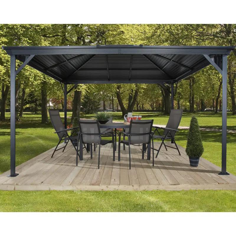 Tonnelle de jardin Ventura 296x423cm en aluminium thermolaqué – SOJAG ESPACE EMERAUDE