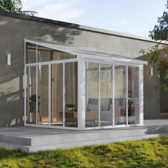 Véranda 300x314cm en aluminium blanc et polycarbonate 8mm Sanremo - Canopia by Palram ESPACE EMERAUDE